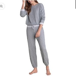 Barefoot Dreams Malibu Collection Women's Crinkle Jersey Lounge Set - Small